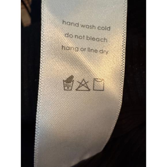 NAKED WARDROBE Black Ribbed Cropped One Shoulder Top Size XS - Picture 7 of 7